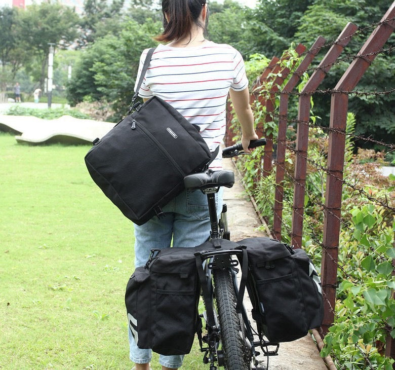 LANKELEISI Bike 3-in-1 Trunk Bags Double Side - Ridoza