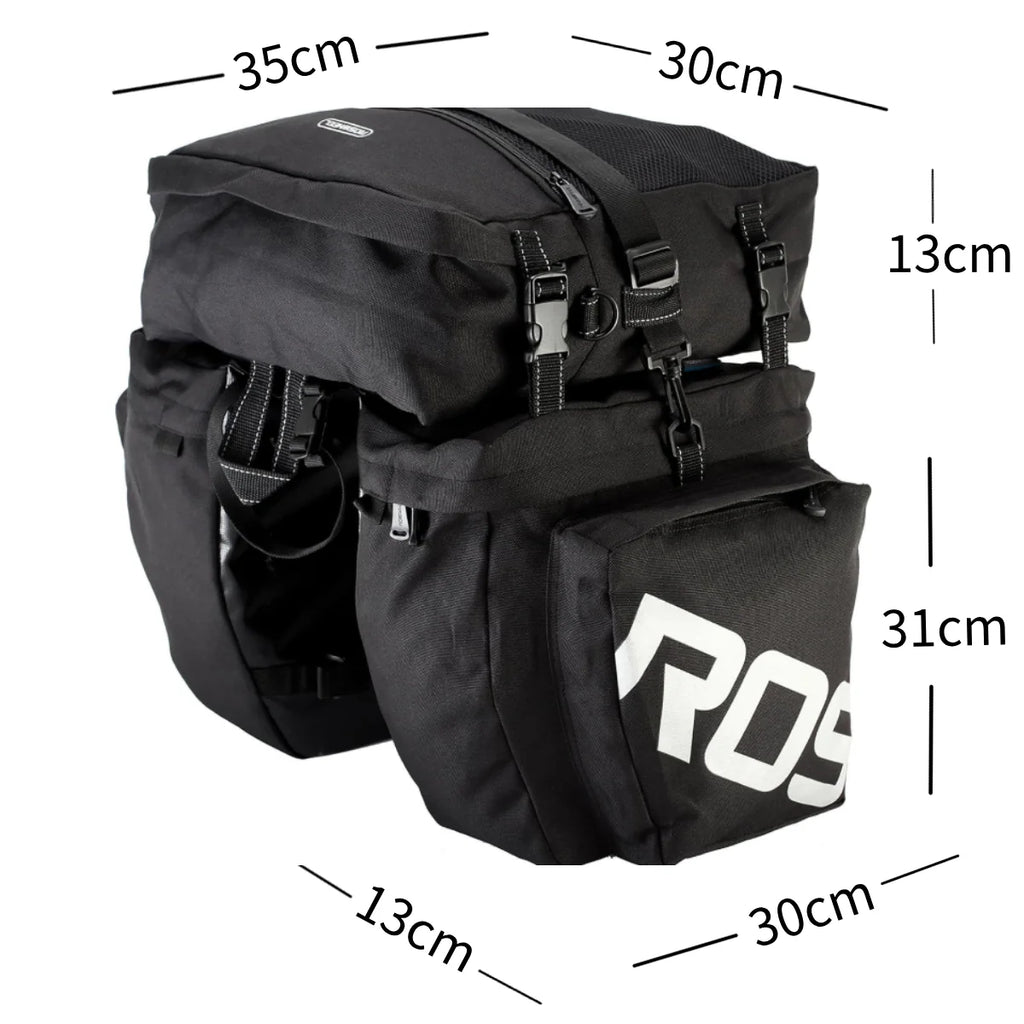 LANKELEISI Bike 3-in-1 Trunk Bags Double Side - Ridoza