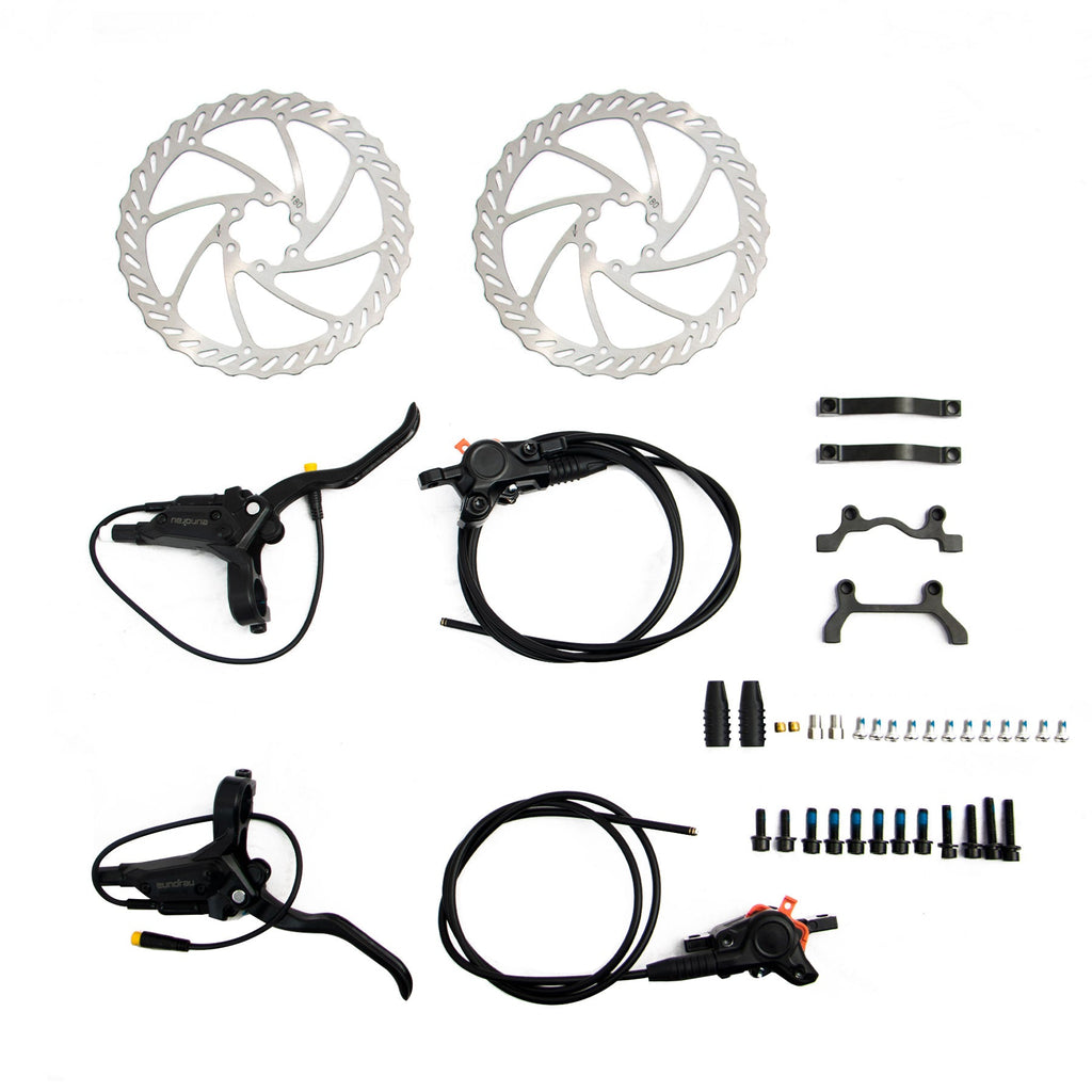 EUNORAU 2-Piston 2.0 Hydraulic Brake Set with 180MM Disc Rotors - Ridoza