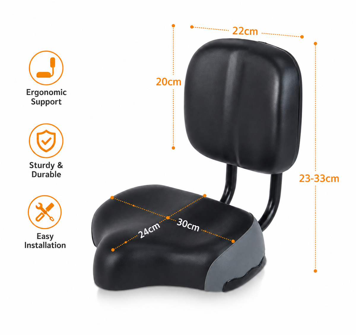 EUNORAU TRIKE Saddle - Ridoza