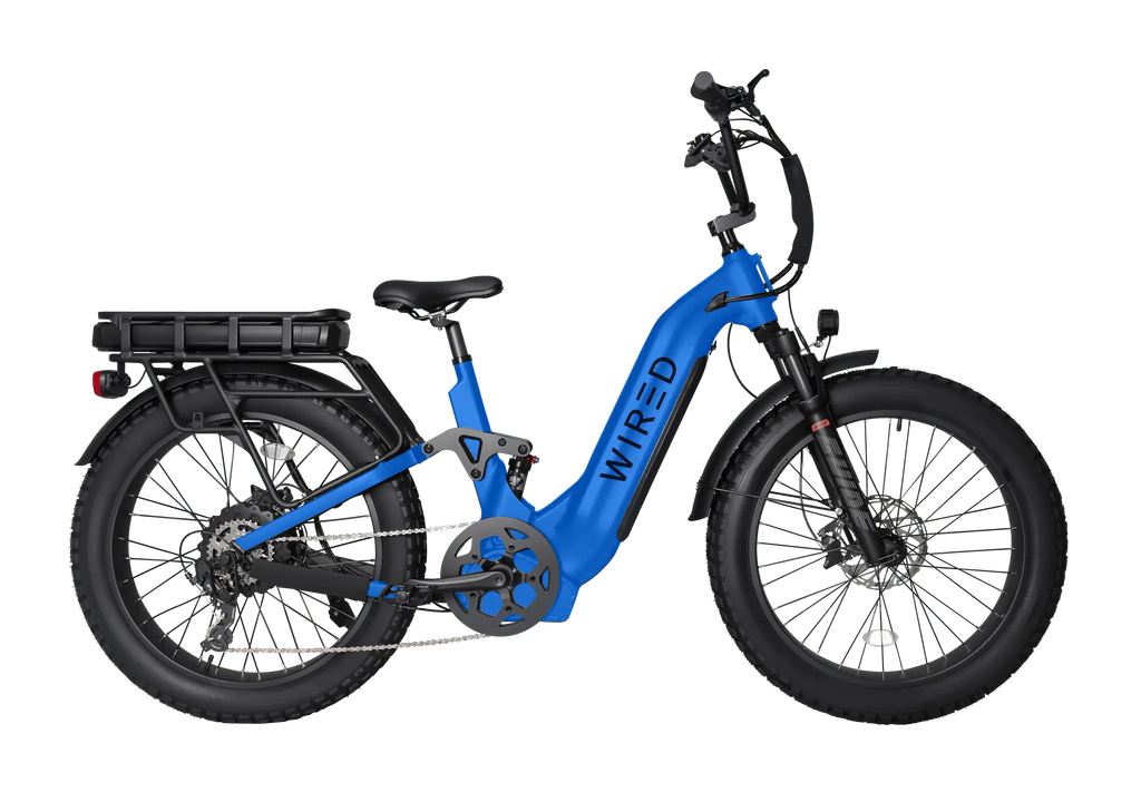WIRED Scout Step-Through Full-Suspension E-Bike