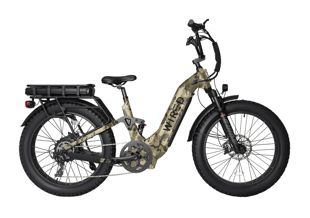 WIRED Scout Step-Through Full-Suspension E-Bike