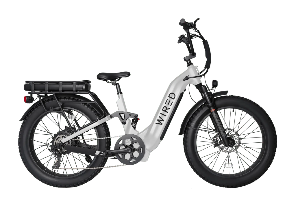 WIRED Scout Step-Through Full-Suspension E-Bike
