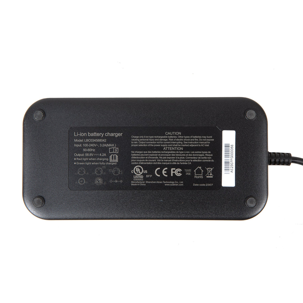 EUNORAU 52V4A 1.0 US/CA FLASH Ebike Charger - Ridoza
