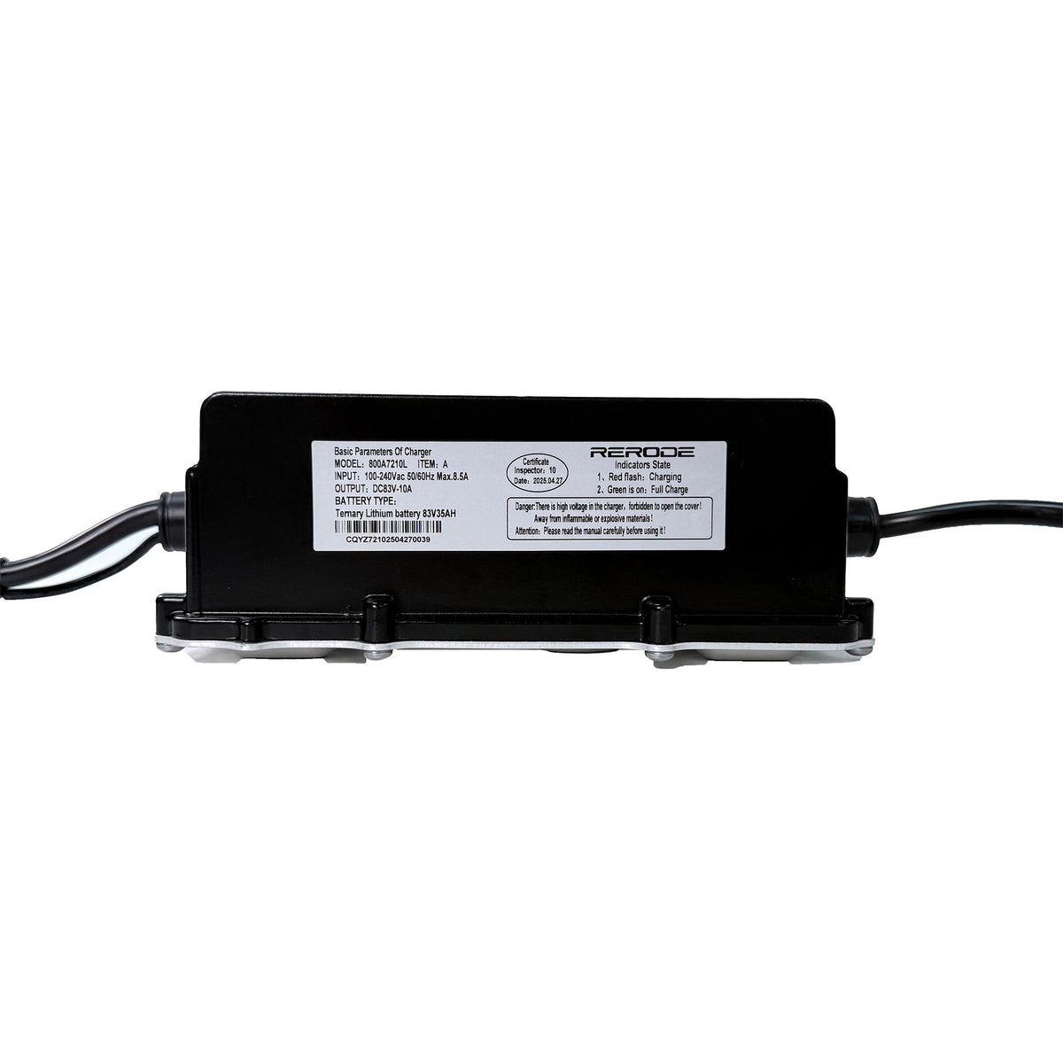 EUNORAU 72V10A R1 Ebike Fast Charger - Ridoza