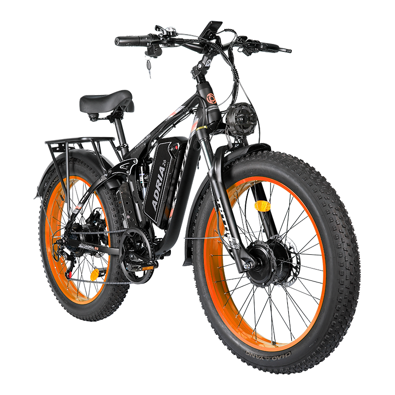 Tuttio Adria26 52V 6000W Dual Motor Fat Tire Electric Bike - Ridoza