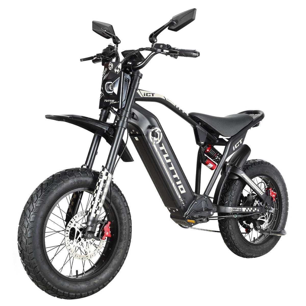Tuttio ICT 2.0 Electric Bike With Bike Mirror - Ridoza