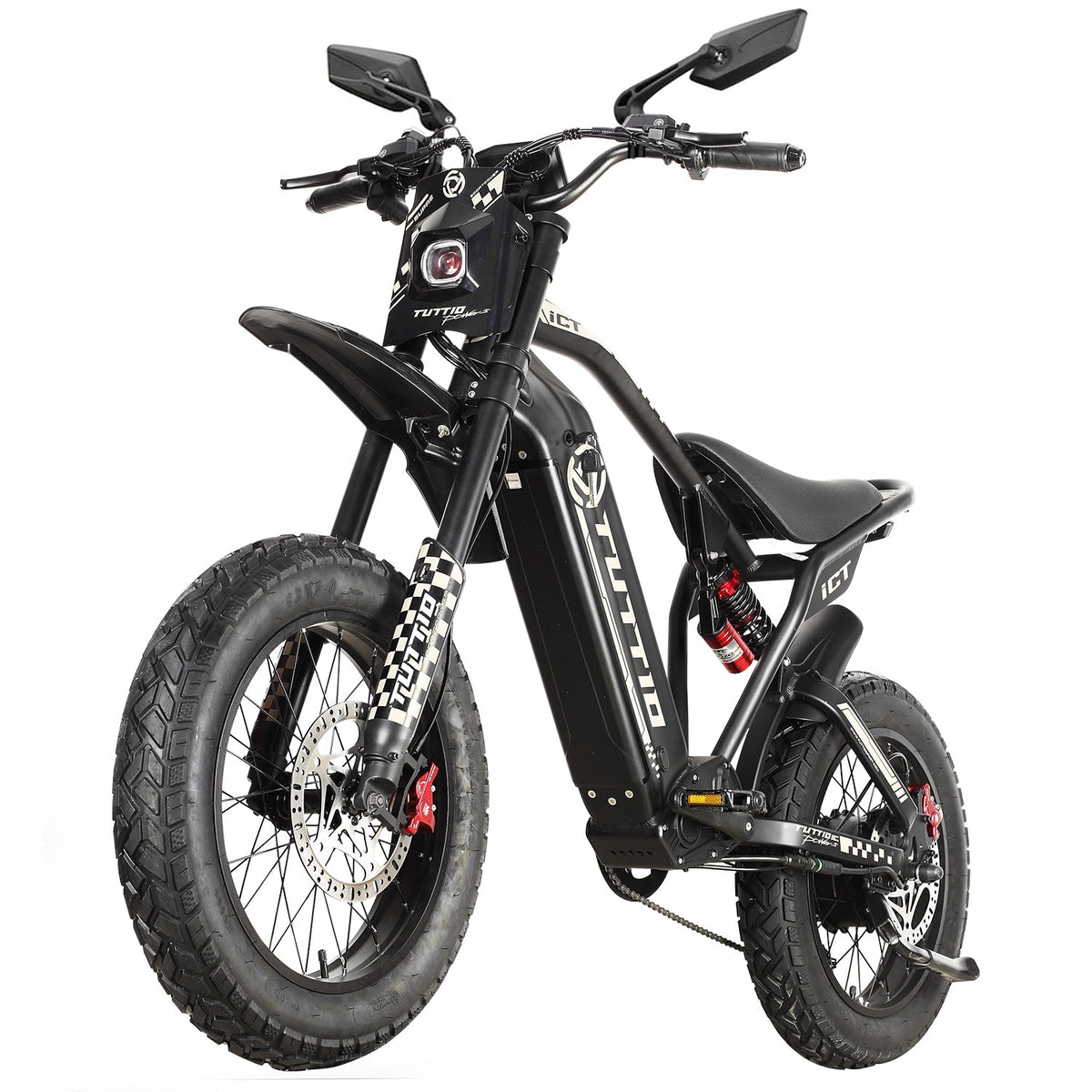 Tuttio ICT 2.0 Electric Bike With Bike Mirror - Ridoza