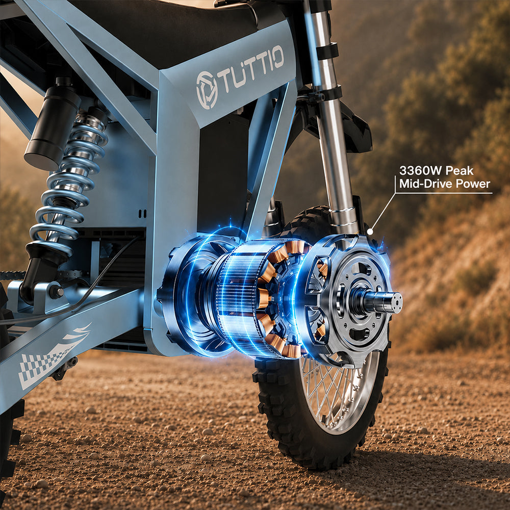 Tuttio Soleil01 GB PRO Electric Dirt Bike (Glacier Blue) - Ridoza
