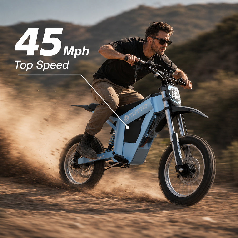 Tuttio Soleil01 GB PRO Electric Dirt Bike (Glacier Blue) - Ridoza