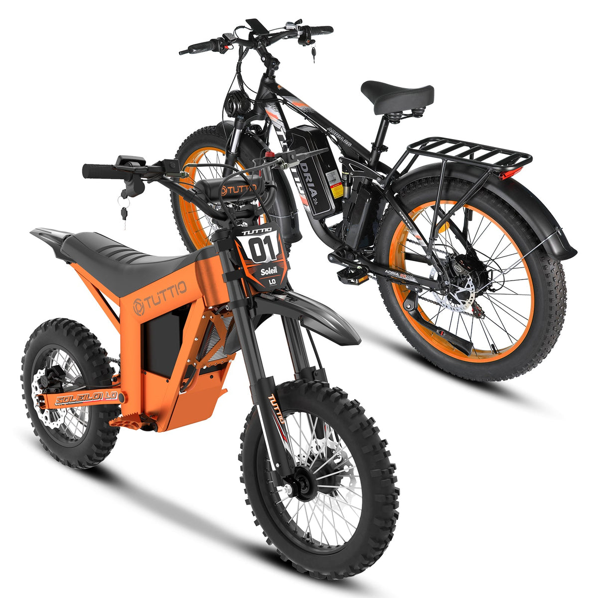 Tuttio Electric Bike Combo Soleil01 LO & Adria26 - Ridoza