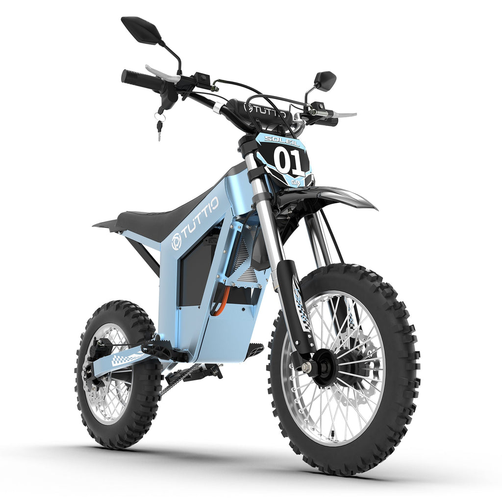 Tuttio Soleil01 GB Electric Dirt Bike with Rearview Mirrors - Ridoza
