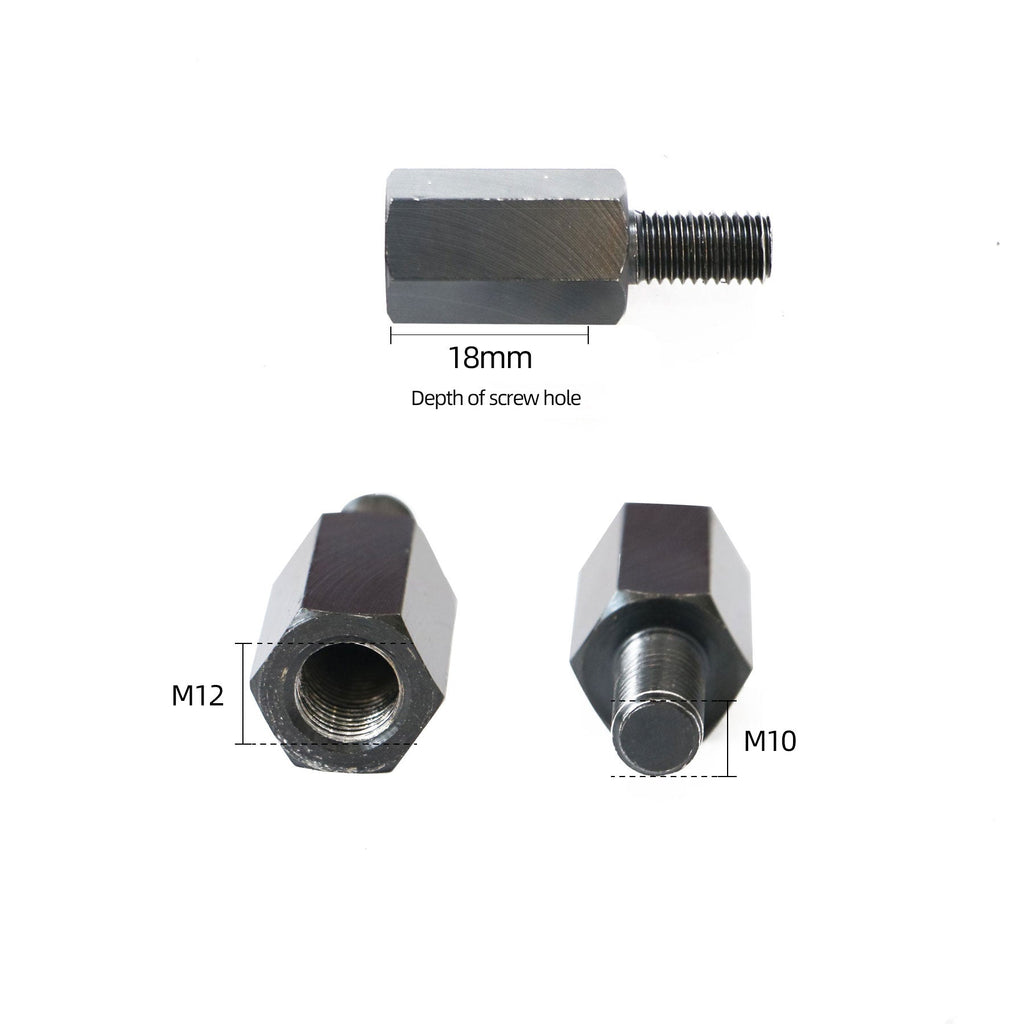 EUNORAU M12 to M10 Trailer Hitch Adapter for Hub Motor Ebike - Ridoza