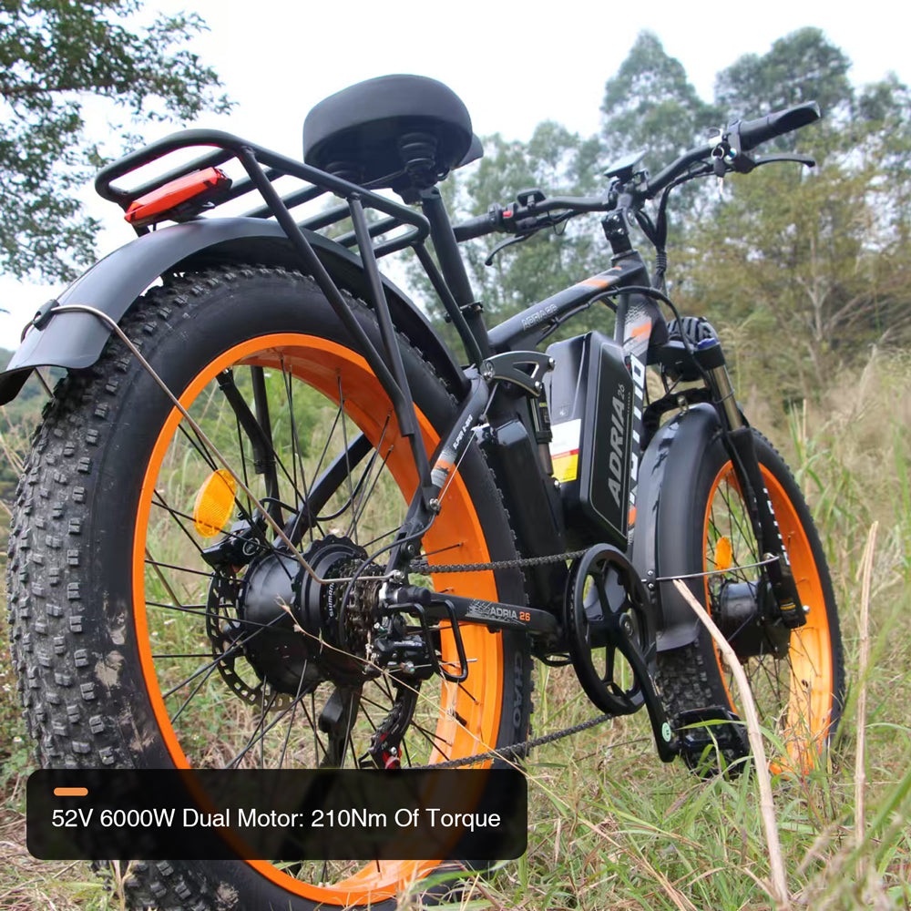 Tuttio Adria26 52V 5000W Dual Motor Electric Bike - Ridoza