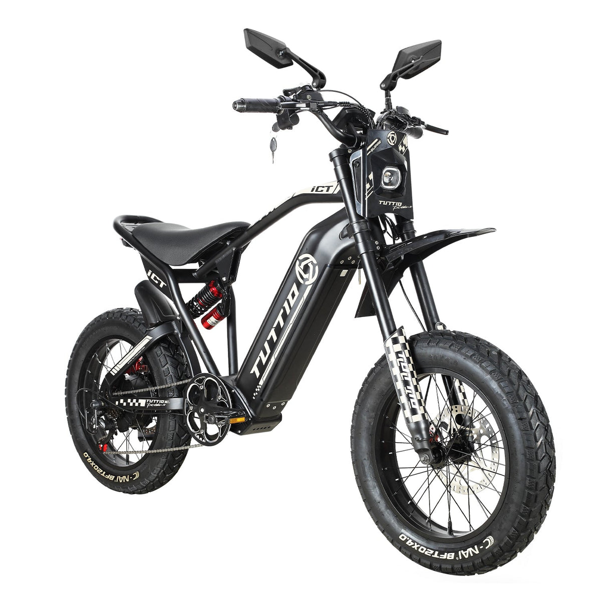 Tuttio ICT 2.0 Electric Bike With Bike Mirror - Ridoza