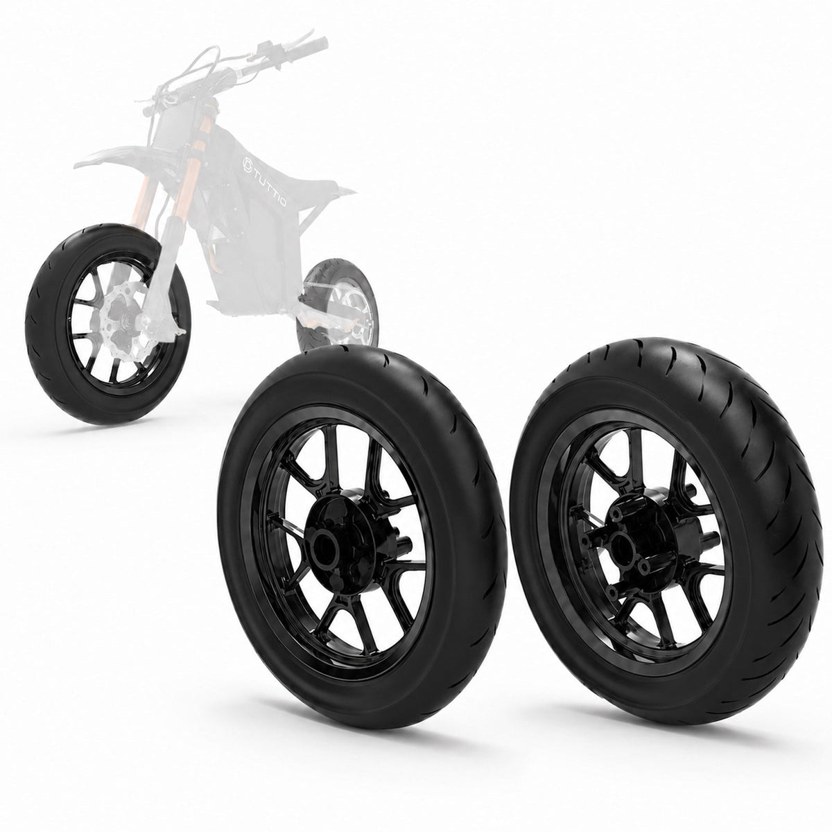 TUTTIO Soleil01 Ebike with 12" Supermoto Wheelset Bundle - Ridoza