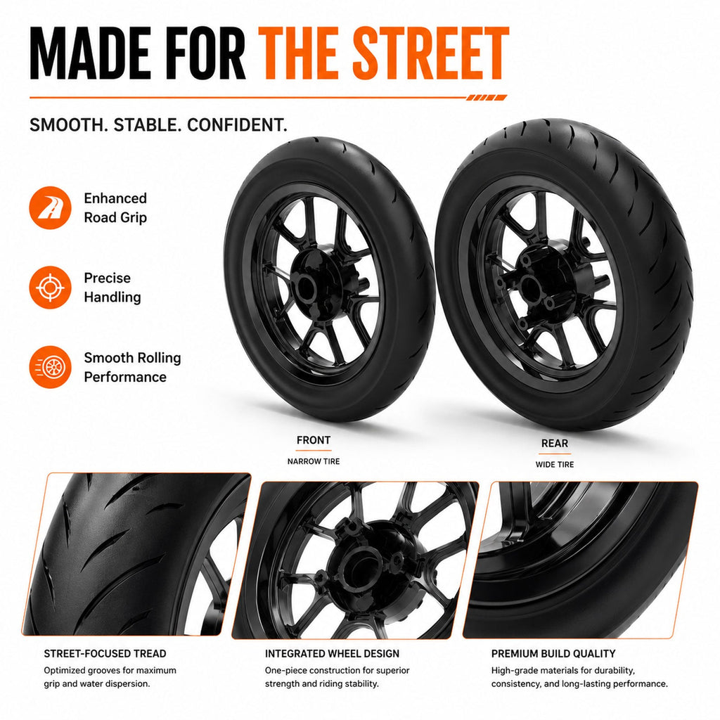 TUTTIO Soleil01 LO Ebike with 12" Supermoto Wheelset Bundle - Ridoza